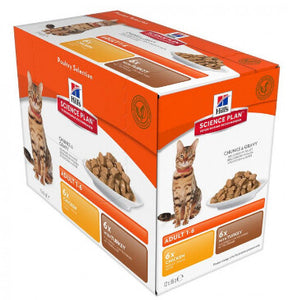 HILL'S SCIENCE PLAN Adult Wet Cat Food Multipack Chicken & Turkey Flavour