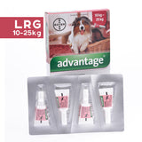 Advantage Flea and Lice Spot On Treatment for Large Dogs (10-25kg) - Red