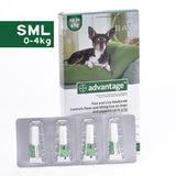 Advantage Flea and Lice Spot On Treatment for Small Dogs (0-4kg) - Green