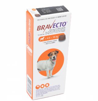 Bravecto Chewable tick and flea tablet - 4,5-10Kg