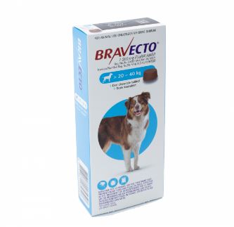Bravecto Chewable tick and flea tablet - 20 - 40 Kg