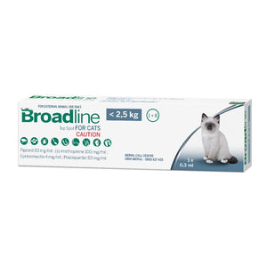 Broadline Mixed Parasite Top Spot for Cats < 2.5kg (Single applicator)