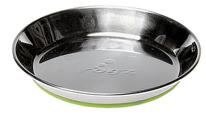 Rogz Catz Bowlz Stainless Steel 200ml Anchovy Cat Bowl, Lime Base