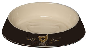 Rogz Catz Bowlz 200ml Fishcake Cat Bowl, Bronze Filigree Design