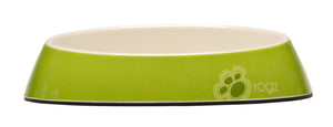 Rogz Catz Bowlz 200ml Fishcake Cat Bowl, Lime Paw Design