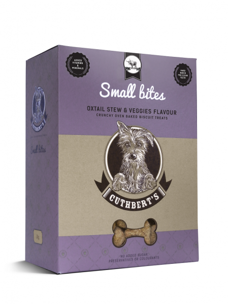 Cuthbert's Dog Biscuits - Oxtail Stew & Veggies Flavour (Small Bites) 1kg - Tidy Pets