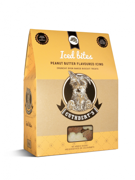 Cuthbert's Dog Biscuits - Peanut Butter Flavour ( Iced Bites ) 650g