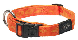 Rogz Alpinist Large 20mm K2 Dog Collar, Orange Rogz Design