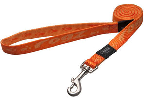 Rogz Alpinist Large 20mm K2 Fixed Dog Lead, Orange Rogz Design