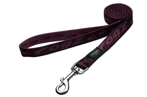 Rogz Alpinist Large 20mm K2 Fixed Dog Lead, Purple Rogz Design