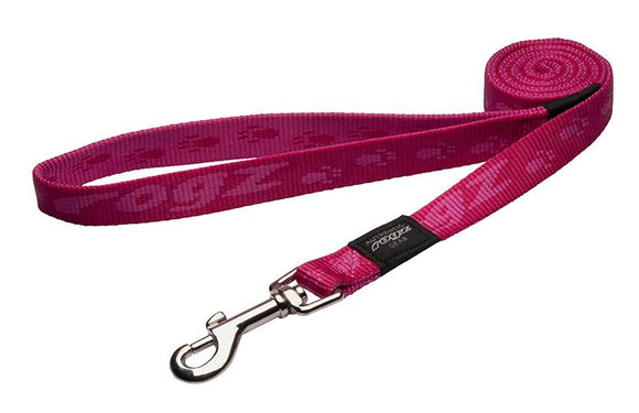 Rogz Alpinist Large 20mm K2 Fixed Dog Lead, Pink Rogz Design