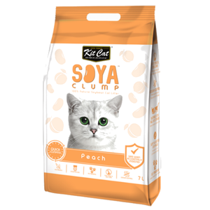Kit Cat Soya Clump Cat Litter - Peach - 3kg