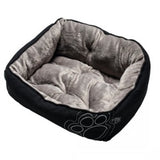 Rogz - Lapz Luna Podz Lap Dog Beds - Black Paw - XSmall