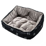 Rogz - Lapz Trendy Podz Lap Dog Beds - Black Bones - Small
