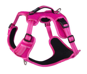 ROGZ Utility Large Fanbelt Explore Harness, Pink Reflective