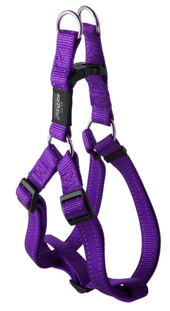 Rogz Utility Extra Large 25mm Lumberjack Step-in Dog Harness, Purple Reflective