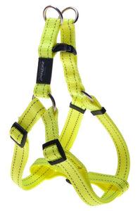 Rogz Utility Extra Large 25mm Lumberjack Step-in Dog Harness, Dayglo Yellow Reflective