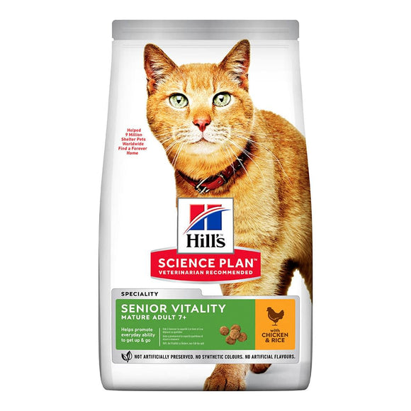 HILL'S SCIENCE PLAN Adult 7+ Senior Vitality Dry Cat Food Chicken Flavour