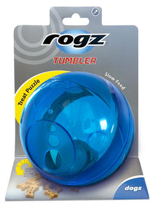 Rogz Tumbler Medium Treat Dispenser, Blue