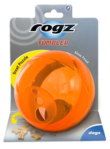 Rogz Tumbler Medium Treat Dispenser, Orange
