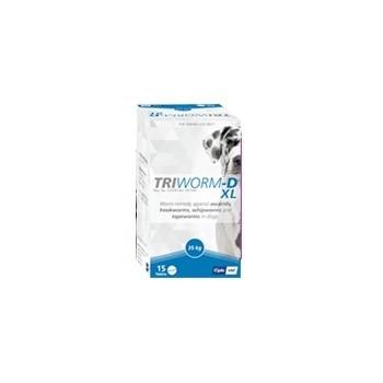 Triworm-D XL Tub Dewormer for Dogs - 15 Tablets