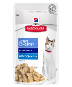 HILL'S SCIENCE PLAN Mature Adult Wet Cat Food Multipack Chicken & Ocean Fish Flavour