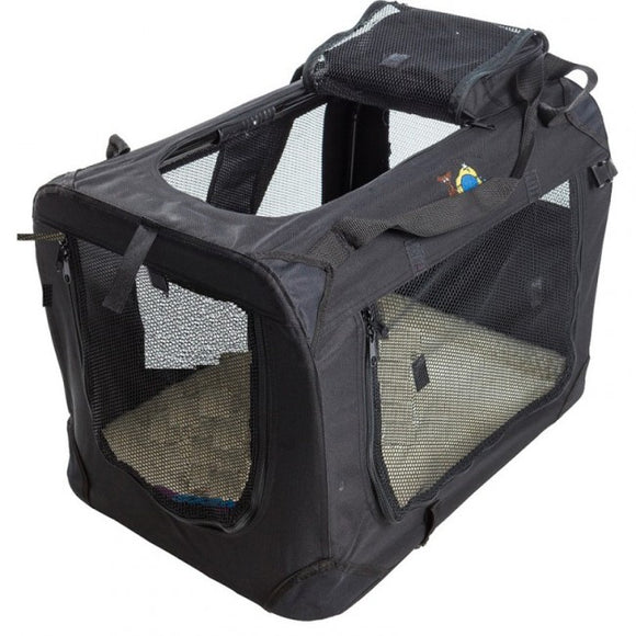 Cosmic Pets Collapsible Pet Carrier - Black - Small - Tidy Pets