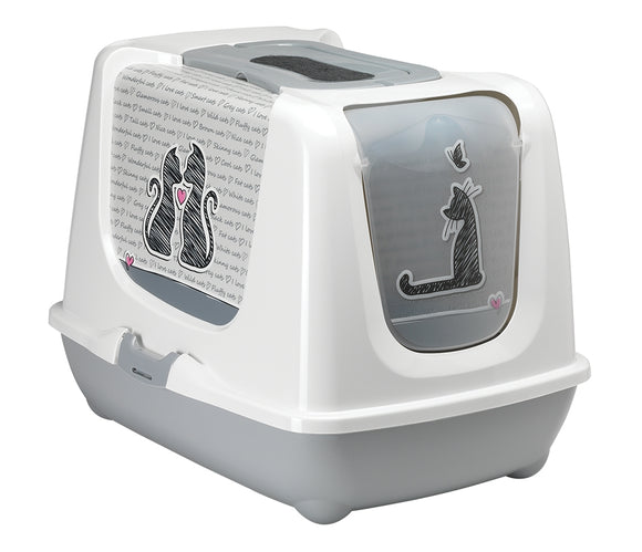 Moderna Cat Toilet, Trendy Cats in Love Design - Tidy Pets