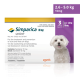 Simparica Chewable Tick and Flea Tablets for Dogs 2.5 - 5kg (Purple - 10mg)