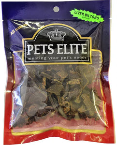 Pets Elite Liver Biltong Bite Size 100g - Tidy Pets