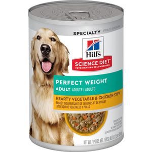 HILL'S SCIENCE PLAN Perfect Weight  Wet Dog Food Vegetable and Chicken Flavour Stew