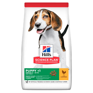 Hill's Science Puppy Medium Dry Dog Food Chicken Flavour